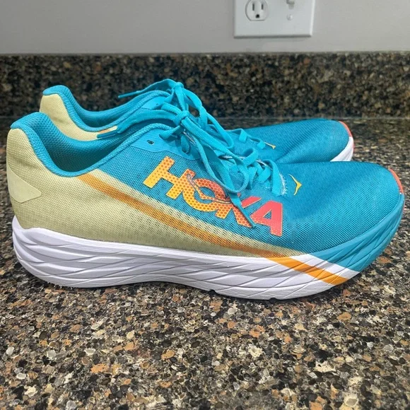 Hoka Blue and Orange Athletic Shoes rocket X Men’s 11 /ladies 12 - Picture 8 of 9